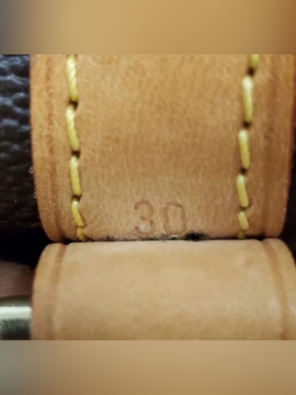 Louis Vuitton Brown Monogram Bag with Tan Accents - Picture 8 of 14